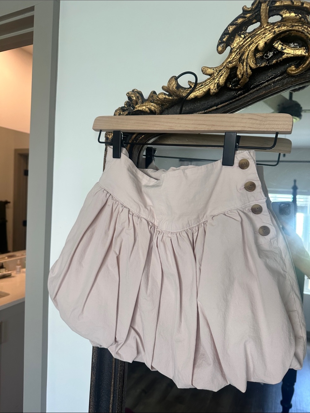 American Eagle Outfitters Extra Pale Pink/ Lavender Bubble Skirt